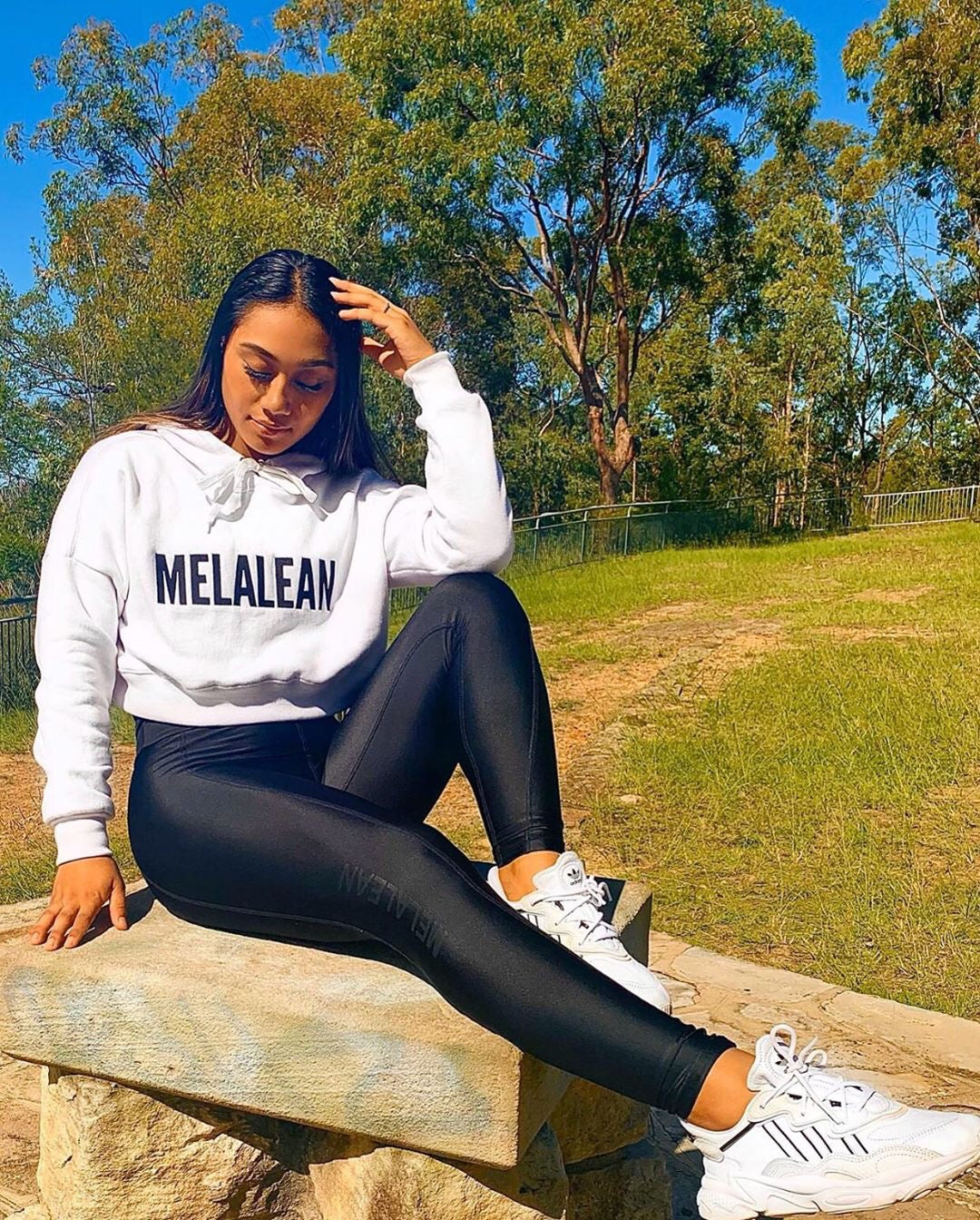 Bold Graphic Cropped Hoodie