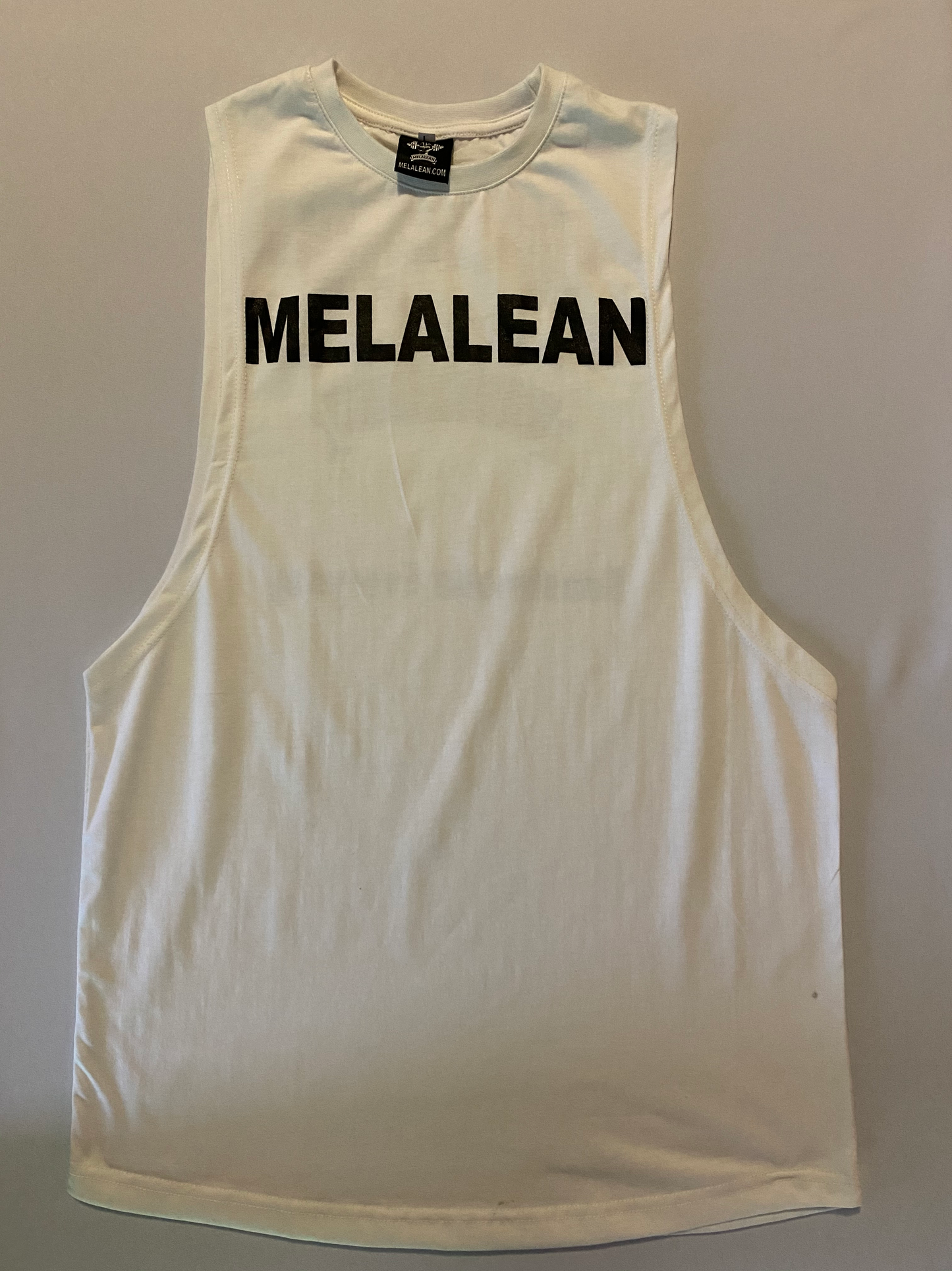 White Drop Armhole Tank