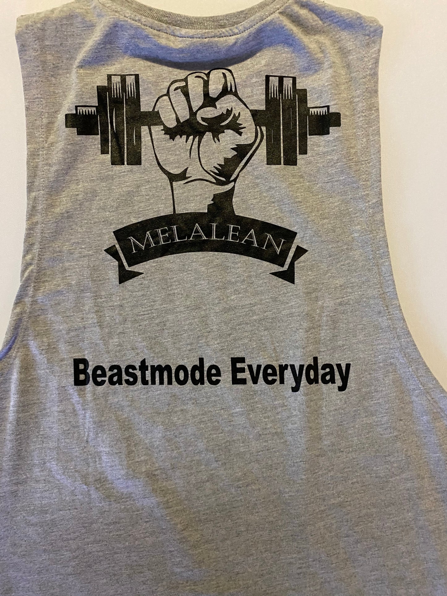 Grey Drop Armhole Tank