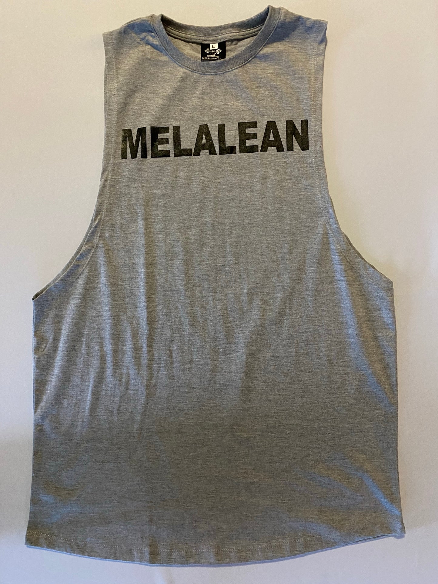 Grey Drop Armhole Tank
