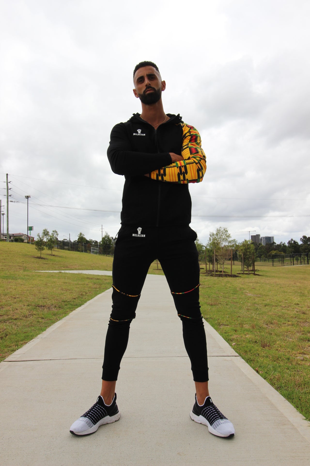 Kente Fleece Tech Joggers