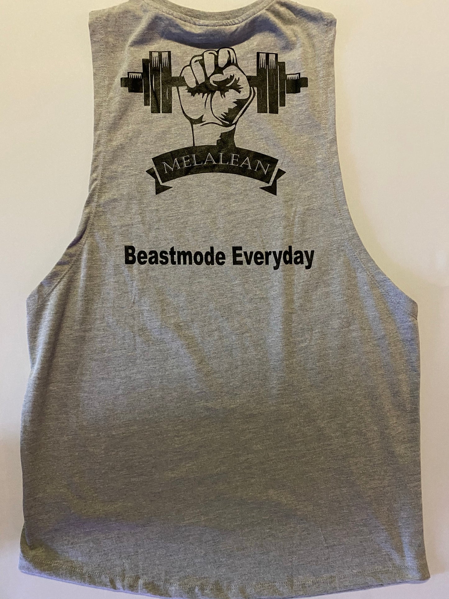 Grey Drop Armhole Tank