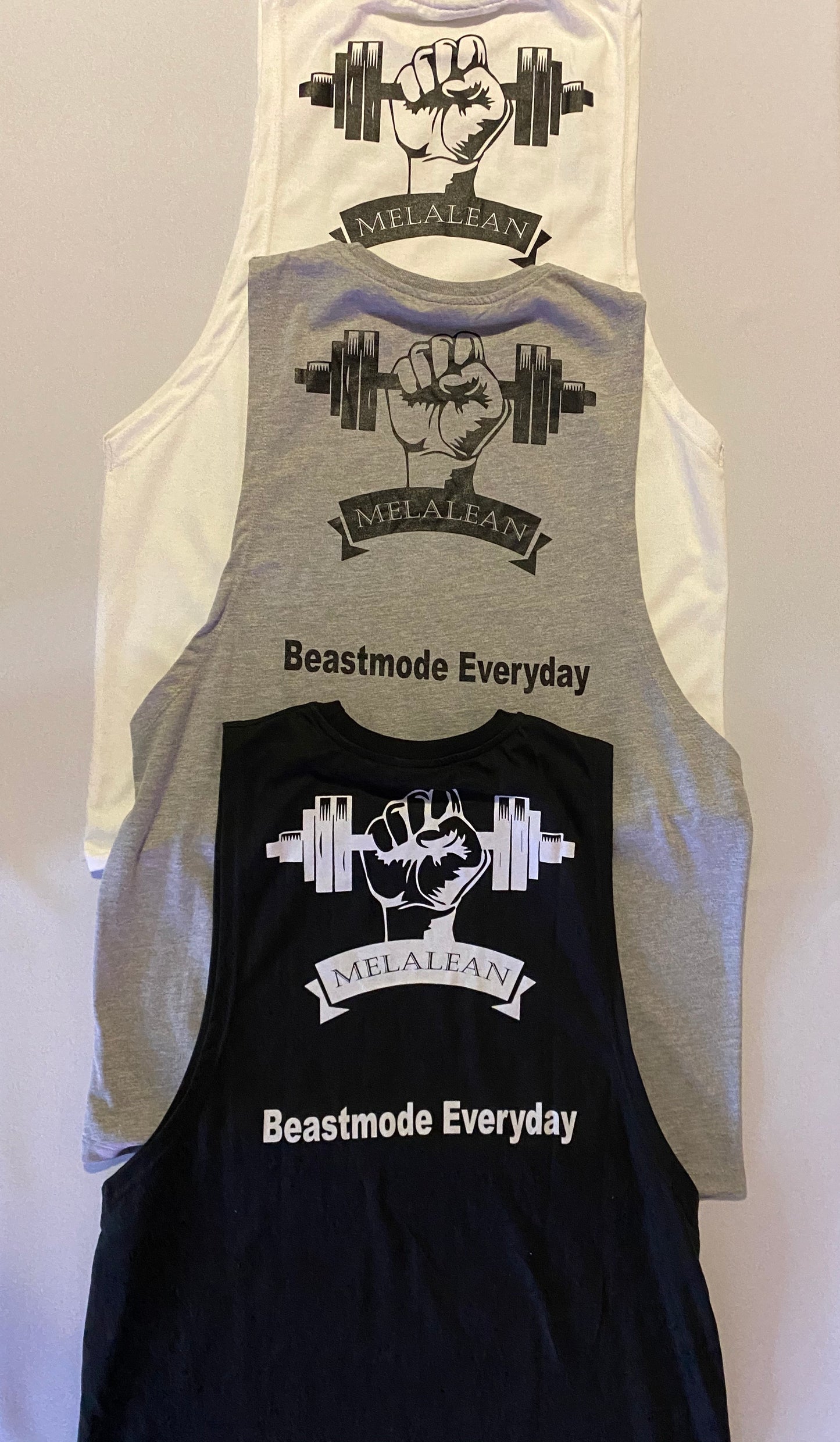 White Drop Armhole Tank