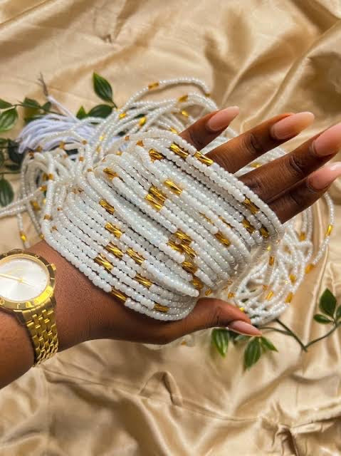 White 2025 waist beads