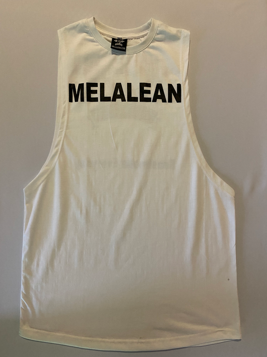 White Drop Armhole Tank