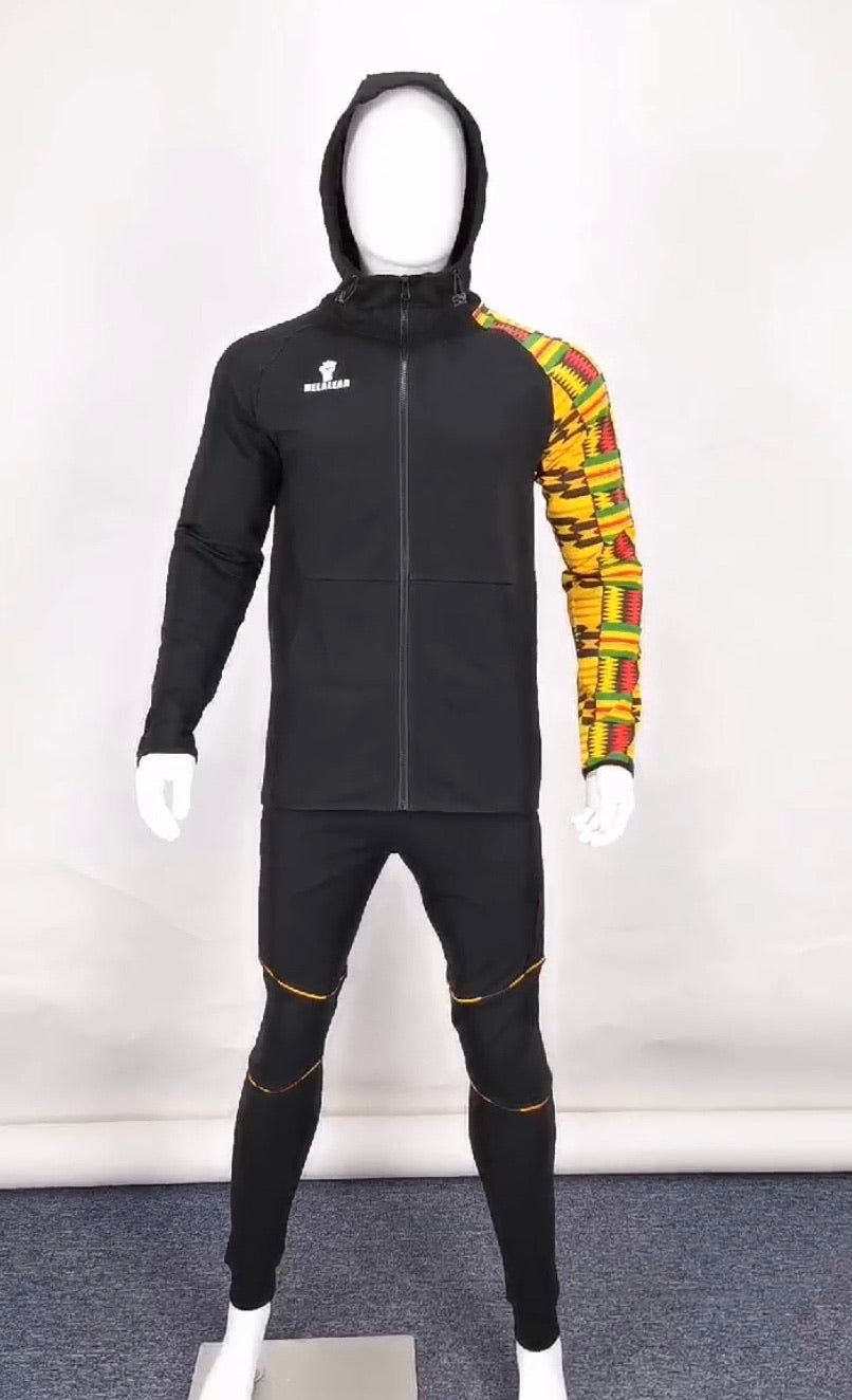 Kente Fleece Tech Hoodie